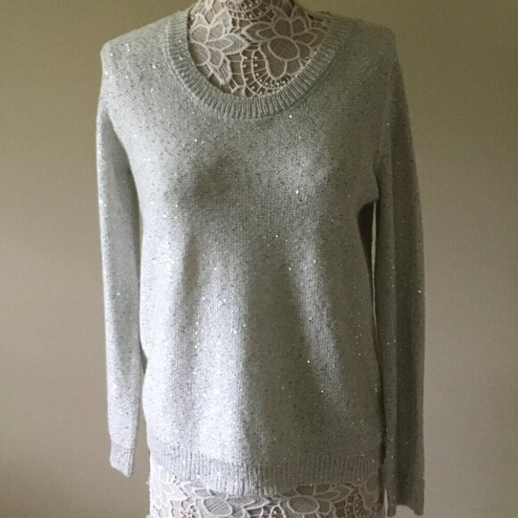 ANA Shimmer Glitter Sequin Sweater New Years party Christmas - Picture 1 of 6